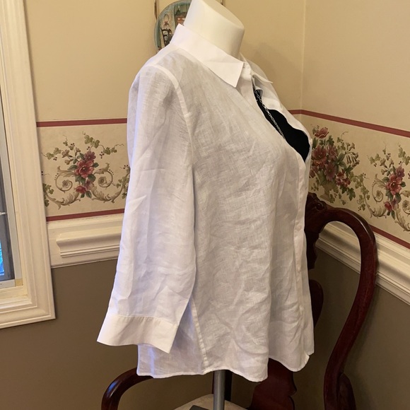 NWT Chico’s Effortless Linen Sina II 3/4 sleeves - Picture 2 of 9